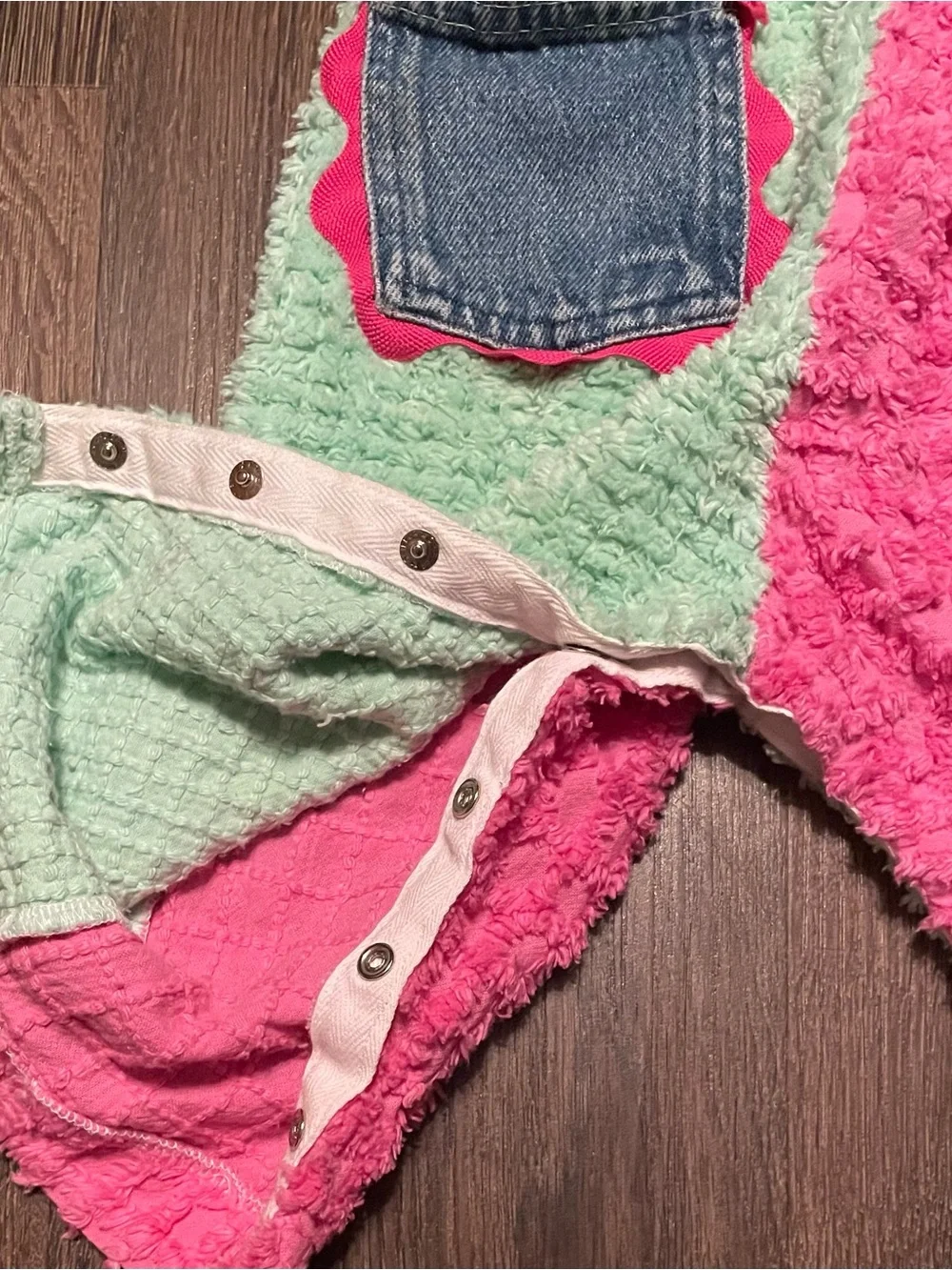 Vintage custom altered girls Oshkosh b gosh toddler baby overalls customized